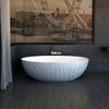 67 بوصة الأكثر شعبية سطح صلب حوض الاستحمام قائما بذاته التصميم الإيطالي